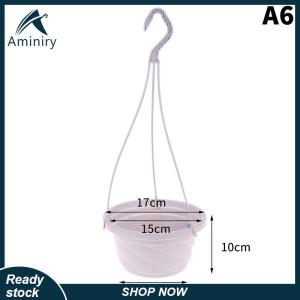 Aminiry[Love sports] ตะกร้าพลาสติกห้อยกระถางต้นไม้พืชอวบน้ำภาชนะใส่ดอกไม้ตกแต่งสวนในบ้าน
