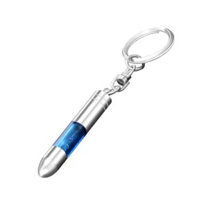 UNQIN Portable Secondary Discharge Copper Plating Interior Accessories Key Ring Remove Static Antistatic Bar LED Emitter Discharger Anti-Static Keyring Anti-Static Keychain Static Eliminator