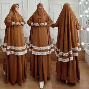 BISA COD One Set Gamis Syari Jubah Renda Kode CITANA Bahan Kringkel Premium By Ory AjeZas Collection