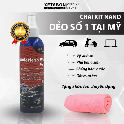 Chai xịt nano dẻo Ultima 650ml Vệ sinh + Phủ bóng kính ô tô Chống bám nước kính cho ô tô. Tặng khăn chuyên dụng