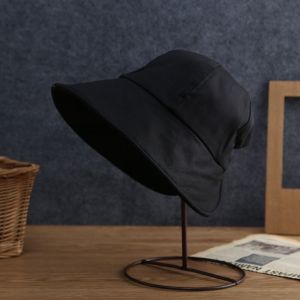 Summer Hat Women Bucket Hats Big Head Circumference Eaves Sun Ponytail Cover Face Sunscreen