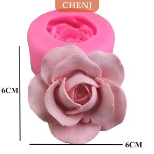 [COD] CHENJ แม่พิมพ์ซิลิโคนฟองดองสบู่เค้กรูปดอกกุหลาบเครื่องมืออบคัพเค้ก3D