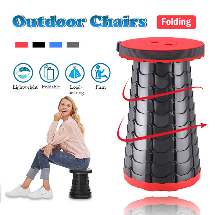 Portable Telescoping Folding Stool Portable Chair Lightweight