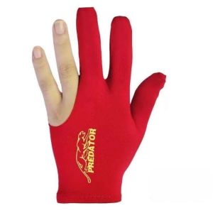 Găng tay bao tay chơi bida ba ngón màu đen trơn mịn màng chuyên dụng tay thuận PREDATOR CAO CẤP hình con báo S7788