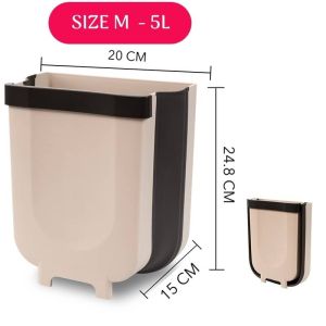 📣 Foldable Dustbin Folding Waste Bin Kitchen