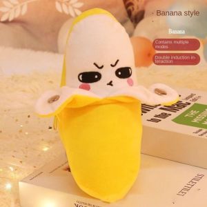 RISEDOT Interactive Musical Toy Sensing Beat Plush Toys Fruit Musical Dooll Plush Toy Ragdoll Musical Doll  Orange Fruit Sensing Beat Piano