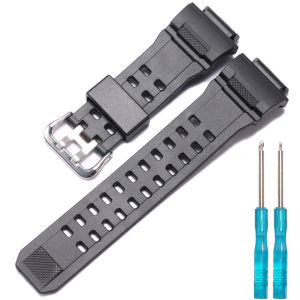 Resin Strap Suitable for Caiso G-Shock GW9300 GW-9400 Master Mens Sports Watchband bracelet Stainless Steel Buckle Loop Black