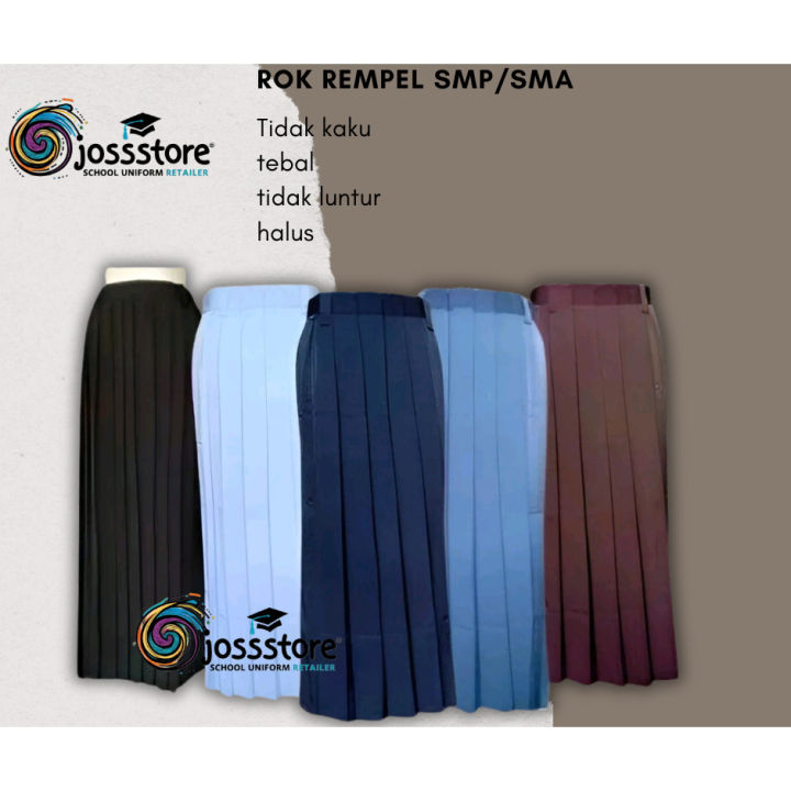 Rok Panjang SMP SMA Rok Panjang Rempel Kerja SMP SMA Seragam SMP SMA ...