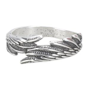 2 Pcs Paired Vintage Rings Fashionable Angel Wing Retro for Women Men Couples Matching BFF Gifts