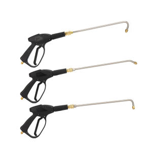 Winnereco Car and Garage Pressure Washer Extension Set 3 Stainless Steel Multi-Angled Lance Quick Connect for Undercarriage Cleaning