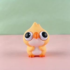 Squishy Toys Pop Eye Squeeze Toy Shy Parrot Christmas Decorations Gifts for Kids Girls