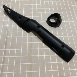(Hình thậtvideo thật) Combo che pô ốp pô xe ex150 exciter 150 ex150 Kèm chụp pô bạc và đen có kèm ốc gắn