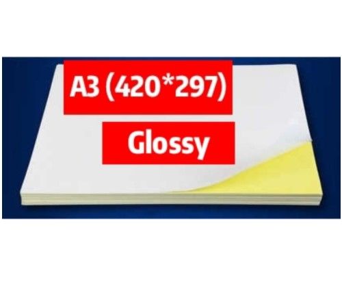 A3 size white label sticker paper with adhesive glue backing A3 drawing ...