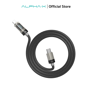 สายชาร์จ 3A ALPHA-X ALU-CL10 PD 27W ชาร์จเร็ว Type C To Lightning จอแสดงผลLED รับประกันสินค้า 16 เดือน