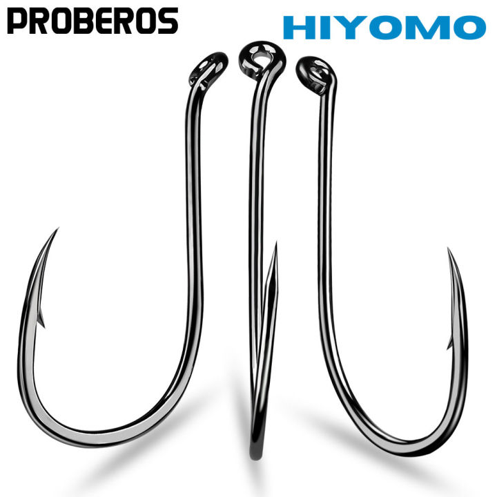 PROBEROS 100PCS/lot Heavy Duty Jigging Single Hook Casting 1/0#-8/0# Sharp  Octopus Fishing Hook Carbon Steel Fishing Accessories 8299
