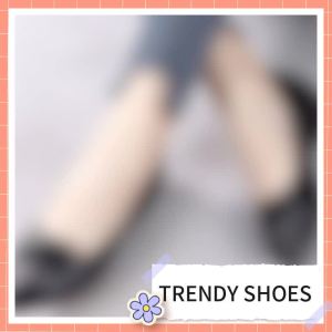 Womens 3-5cm Slip-On Mid-Heel Pointed Toe Square Heel Rubber PU Low-Top Shoes [Special Offer]