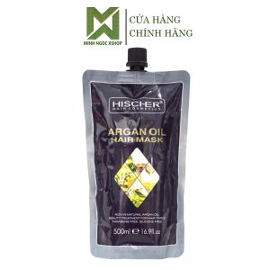 Kem ủ tóc phục hồi siêu mượt Hischer Argan Oil Hair Mask 500ml chính hãng