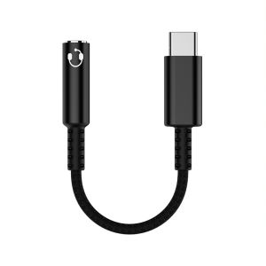 Hifi USB type C to 3.5 Jack earphone adapter USB-C 3 5mm audio cable converter for iPhone 15 series Samsung Galaxy Huawei Xiaomi