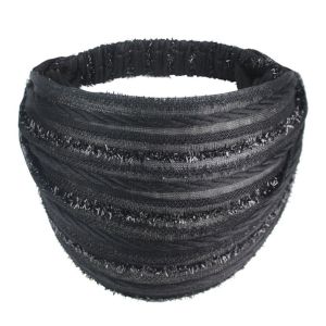 GENEVA Hợp thời trang Cổ điển Băng đô rửa Bờm tóc cho mẹ Kim Sa Chống trượt Băng đô co giãn Che mái tóc trắng Rộng vành Hàn Quốc Mũ Nón Băng đô lưới Băng đô nữ Băng đô rộng