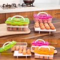Hotumn 2-Tiers Deviled Egg Containers with Lid - Convenient Refrigerator Egg Trays for Kitchen Cabinets - Perfect for Camping Egg Carrier - Store and Organize 24 Eggs (Pink). 