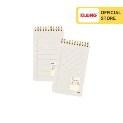 Sổ To Do List lò xo kép bìa nhựa 2 mặt KLONG B6- 120 trang 100/76 MS: 955
