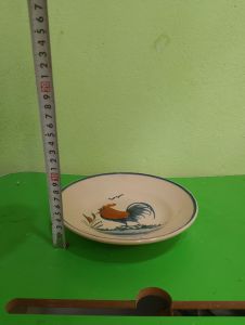 Combo 10 dĩa gà 21 cm ( gốm sành thường )
