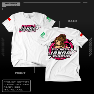 KAOS DISTROPECINTA JANDA PIRANG VOL 2 ACOTTON COMBED 24s TEBAL DAYA SERAP KERINGAT TINGGI