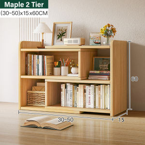Little Carpenterr Wooden Scalable Shelf Extendable Storage Rack Book Organizer Cabinet Kabinet Penyimpanan Rak Dapur 置物橱