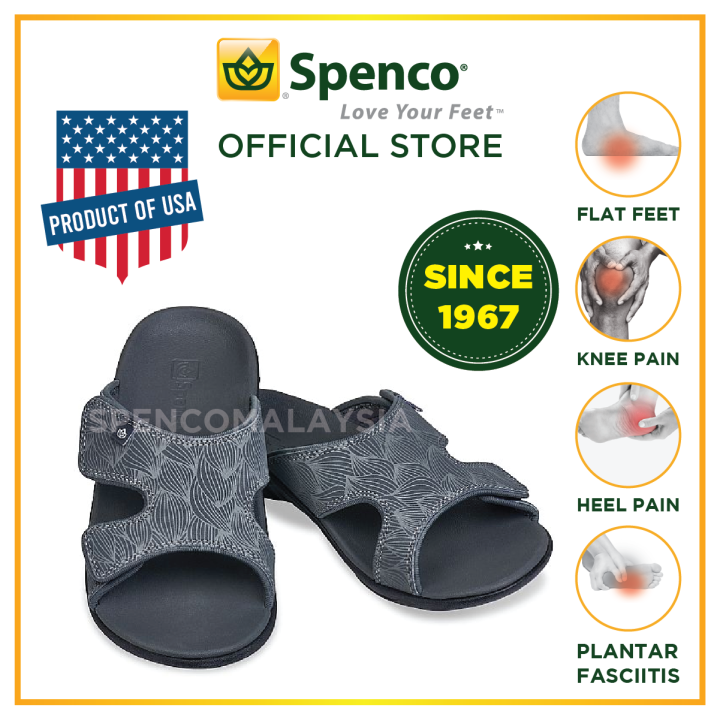 🎖100% Original Spenco Women Kholo Wave Slide Black Orthotic Arch