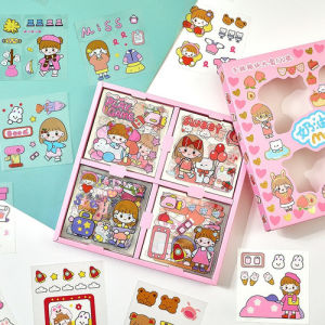 5 SET Stiker Tempelan LUCU IMUT imoet MOMO HUNAM Stiker Deco Cute Gift Tema Korea Momo Sticker Tumbler Anti Air Scrapbook DIY Aesthetic SKIN Buku Diary Tumbr Botol Lucu Lembar Transparant Motif Lucu GELAS Cangkit Casing Handphone POD HP Tempel an PER BOX