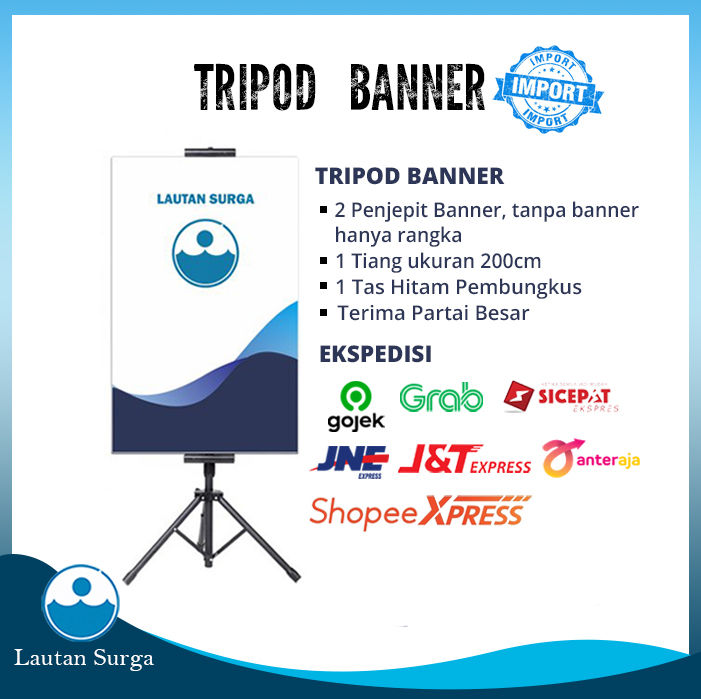 Tripod Banner Sisi Standing Banner Standing Promosi Standing
