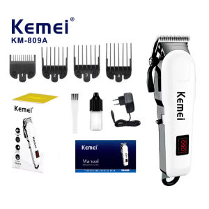 New KEMEI KM-809A KEMEI KM-PG2299 Hair Clipper Kit Cordless Rechargeable Hair Cut Razor for Men