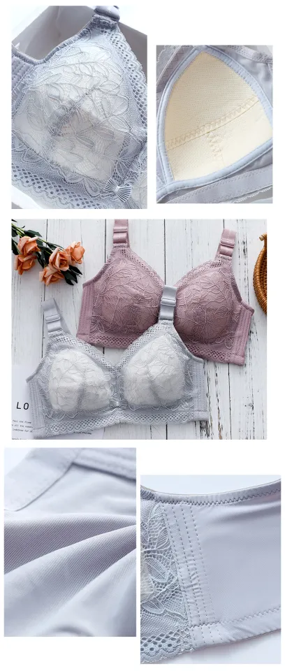 FallSweet Wireless Bras for Women Thin Cup Lingeire Plus Size Lace