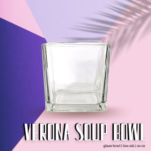 VERONA Soup Bowl | Mangkok Sup Kaca |Mangkuk Beling | Glass Bowl