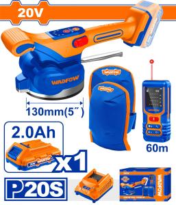 Buildmate x WADFOW Cordless Tile Vibration Machine Combo Kit 20V with Accessories WOS241185 WCPT