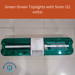 Green-Green Toplights with Siren (12 volts)