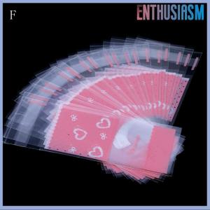 【Enthusiasm】🌟🌟【Hot Sale】🎈 100Pcs Mini plastic cookie packaging cupcake wrapper bags opp self adhesive bags