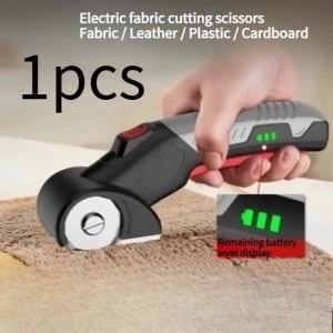 Battery Powered Electric Scissors for Fabric Leather Cutting Cordless Tailoring Shears for Sewing and Home Craft