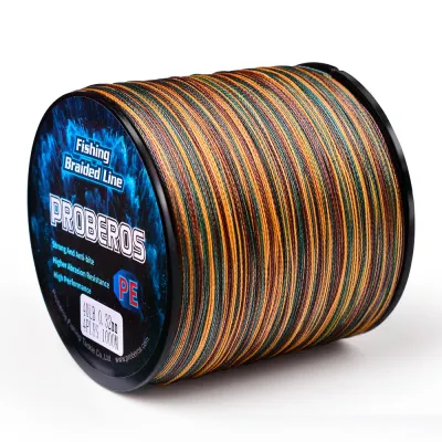 PROBEROS Super Pe Fishing Line X4 jalinan jalinan 300m 500m aksesori memancing laut Casting Line Saltwater Main Line memancing 10LB 20LB 30LB 40LB 50LB 60LB 80LB 100LB