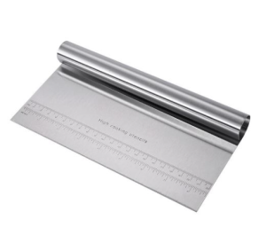 Scrapper stainless / Alat pemotong adonan stainless / Scraper kue / perata krim / Pemotong serbaguna