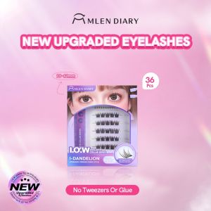 MLEN DIARY Cluster Soft IOW Lashes Extensions Grafting Easy To Apply 3D Natural False Eyelashes