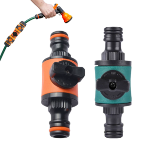 Fast Lock Flows Control Valves With Switches For Watering Systems Durability ABS Coupling Fitting For Garden Hoses 2pcs