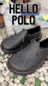 อาหาร Hello Polo รองเท้ารัดส้น รองเท้าสลิปออน รองเท้าลุยน้ำ EVA ลุยฝน กันลื่น รุ่น HP8031 ！