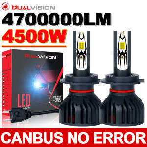 Dualvision 4500W H1 H4 H7 LED Canbus H8 H11 9005 HB3 9006 HB4 9012 Hir2 Bóng Đèn Led 5570 CSP Bộ Ô Tô 12V Đèn Sương Mù Turbo 24V2026