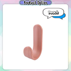 [Datz] Self Adhesive Hook J Shape Hooks Wall Hanger Punch Free Hanging Hook J型挂钩 Penyangkut Dinding -SO75