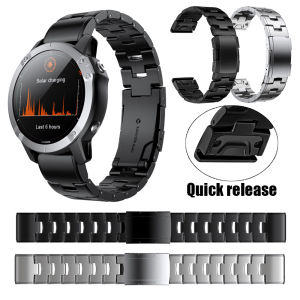 Zenia 26มม.เปลี่ยนผิวไทเทเนียมวัสดุอัลตร้าไลท์วัสดุสายนาฬิกาสำหรับ Garmin Fenix 8 AMOLED 51mm 7X 6X Pro Sapphire 5X Plus Instinct 3 50mm 2X Solar Tactical Quatix Enduro Descent Mk1 Mk2 Mk2i Mk3i D2 Tactix Elite 7 Bravo Charlie Delta PX COROS VENTIX 2 2S