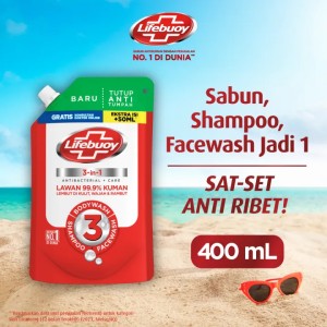 Lifebuoy Sabun Mandi Cair 3in1 400ml