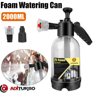 ADI TURBO 2L Hand Pump Foam Sprayer Portable Pressure Washer Foam Spray Bottle for Car Household Cleaning Tool
