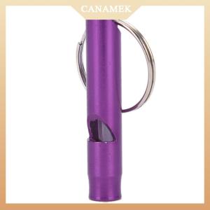 [CANAMEK] Metal Whistle Pendant With Keychain For Survival Emergency Mini Size Whistles