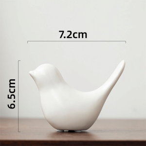 UTOPUS Black White Bird Sculpture Modern Nordic Style Animal Statue Ornaments Bookshelf Bird Ceramic Figurines Table Display